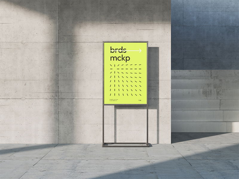 Environment Boards Poster Stand Online Mockup Creator Mockupapp