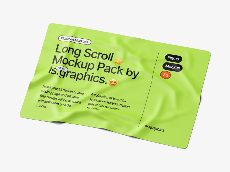 Incredible Longscroll Mockups Our most unusual mockups for long designs