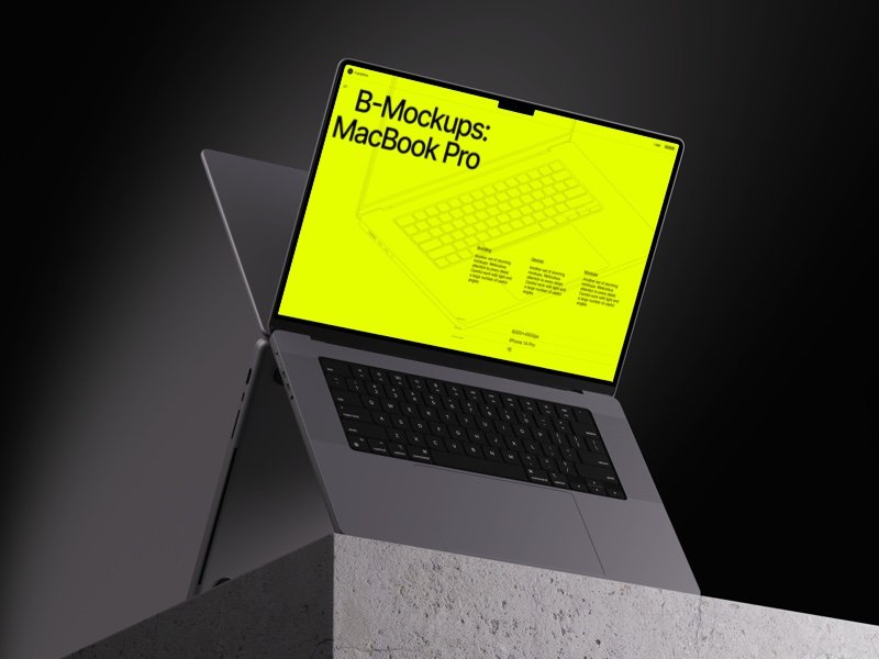 B-Mockups: MacBook Pro Mockups in stylish environment