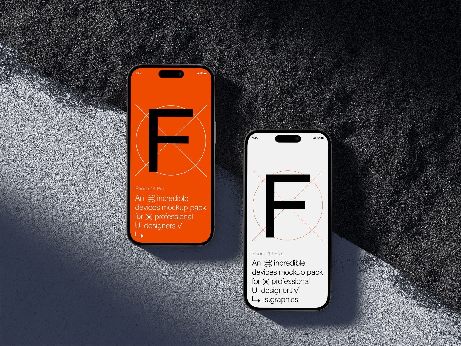 F-Mockups: iPhone 14 Pro Mockups in stylish environment