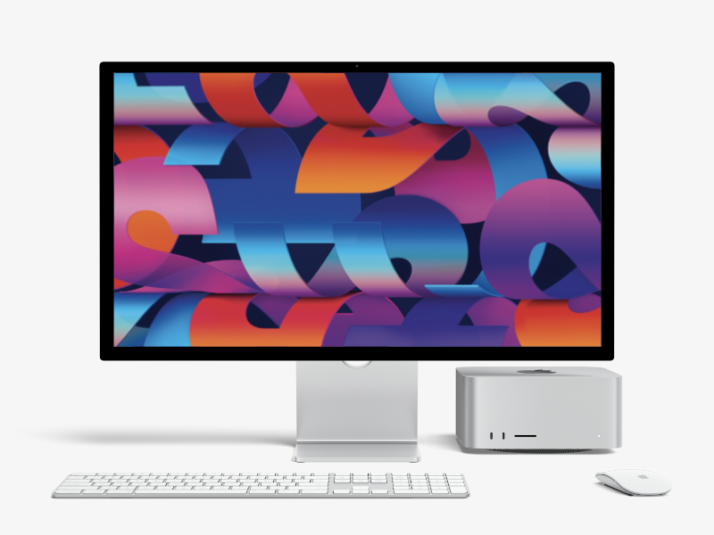 Mac Studio and Studio Display Mockups New shiny renders